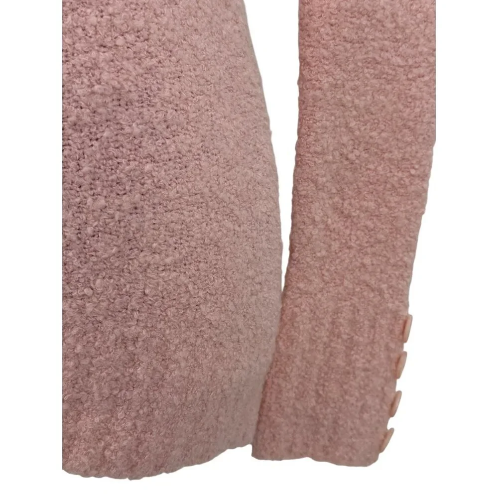 VTG Victoria’s Secret Blush Pink Textured V-Neck Sweater S | Coquette Balletcore - Picture 9 of 12